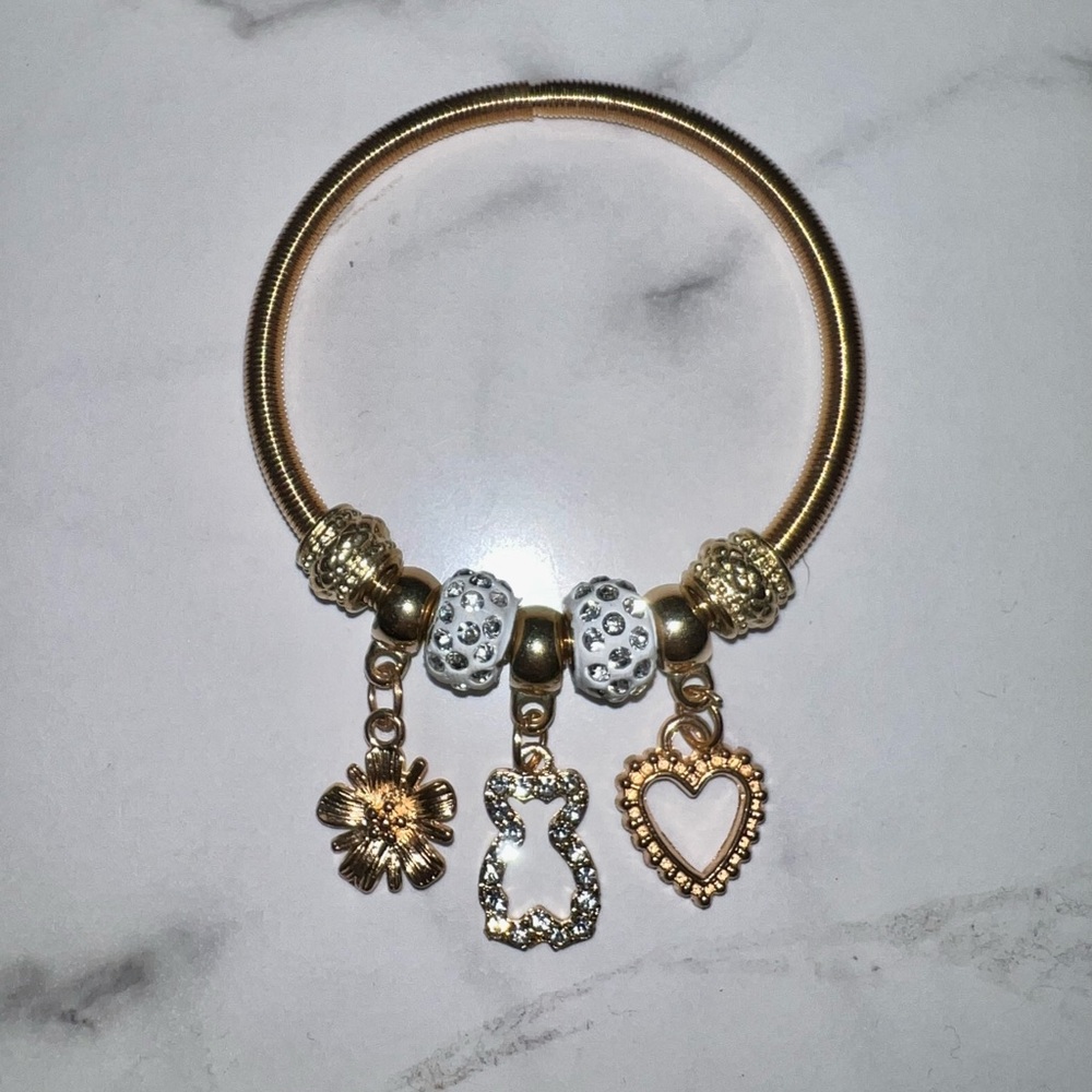 Gold Charm Bracelet NWOT
